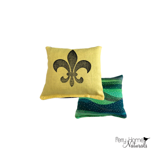 Balsam Fir Sachet - Mardi Gras/fleur-de-lis Sachet