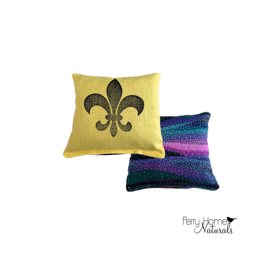 Lavender Sachet - Mardi Gras/fleur-de-lis Sachet