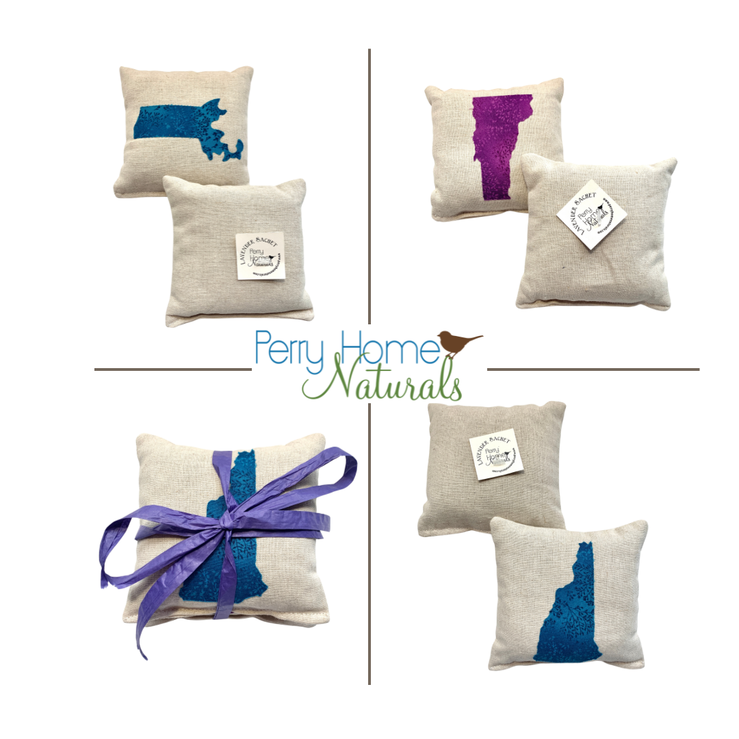 New England States Organic Lavender Sachet Sets - Choice of State