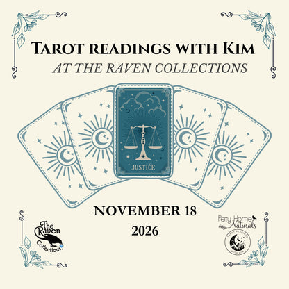 Tarot Sessions with Kim at The Raven Collections - Weds. November 18, 2026
