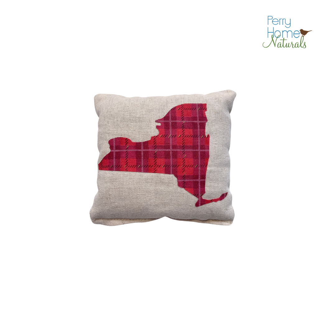 Pink Plaid New York State Organic Lavender Sachet