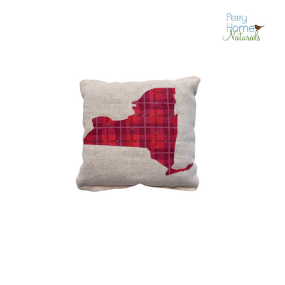 Pink Plaid New York State Organic Lavender Sachet