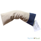 Aromatherapy Eye Pillow with Choice of Blend - Lisbon Brushed Oatmeal Cotton with Navy Trim