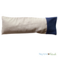 Aromatherapy Eye Pillow with Choice of Blend - Lisbon Brushed Oatmeal Cotton with Navy Trim