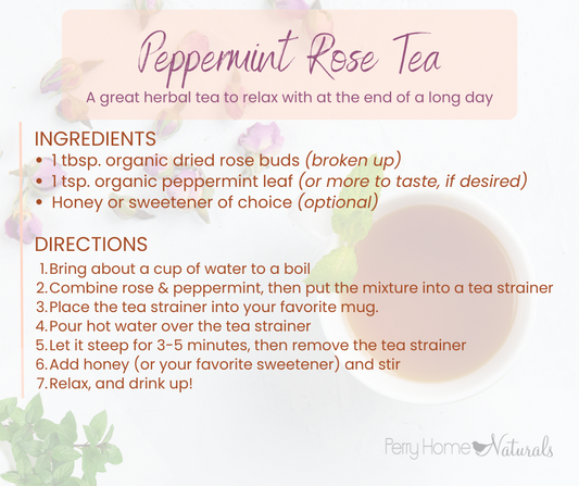 Peppermint Rose Tea Recipe - Free PDF