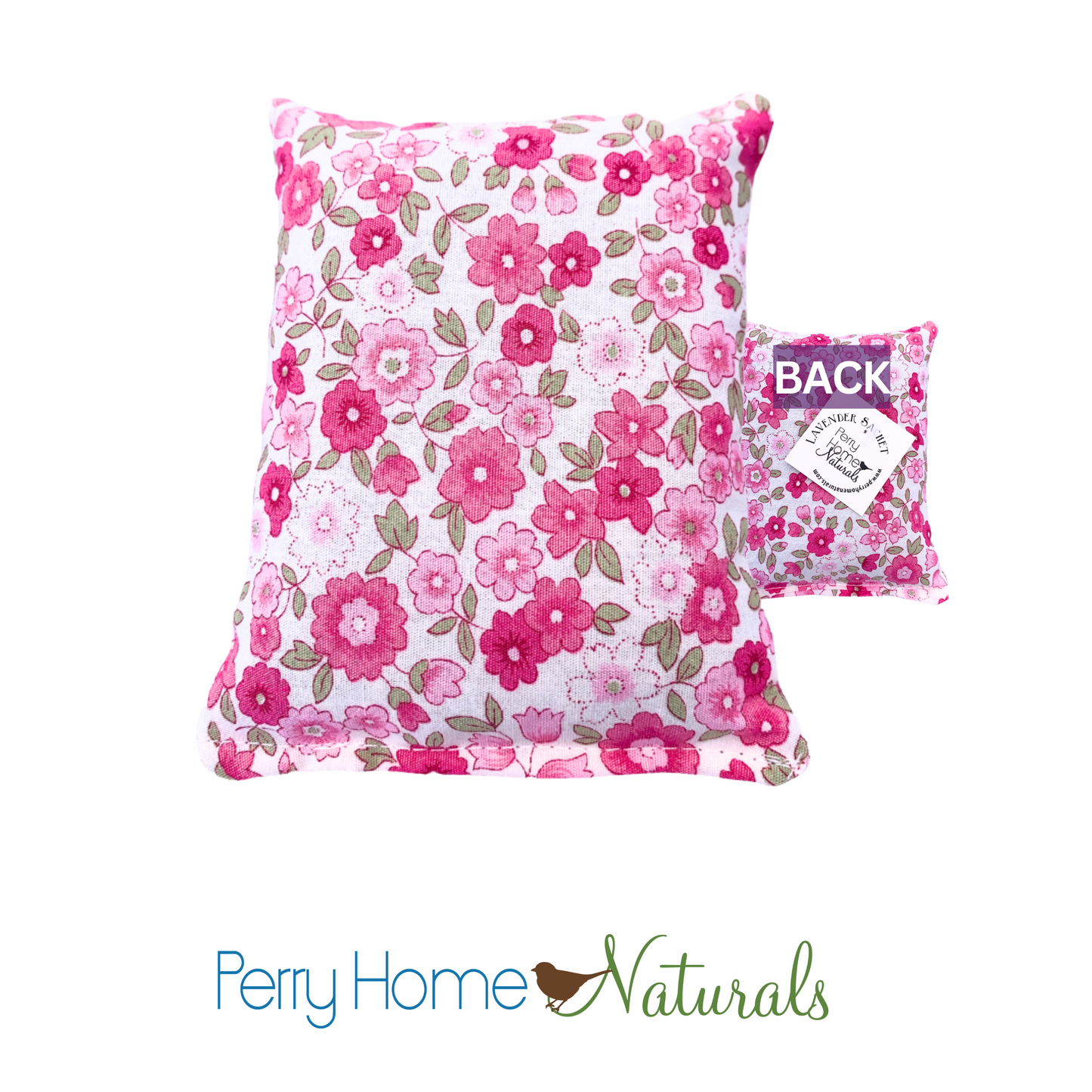 Lavender Sachet - Pink Bouquet Cotton Print Design