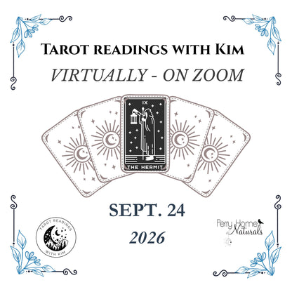 Virtual Tarot With Kim on Zoom - SEPTEMBER 24, 2026
