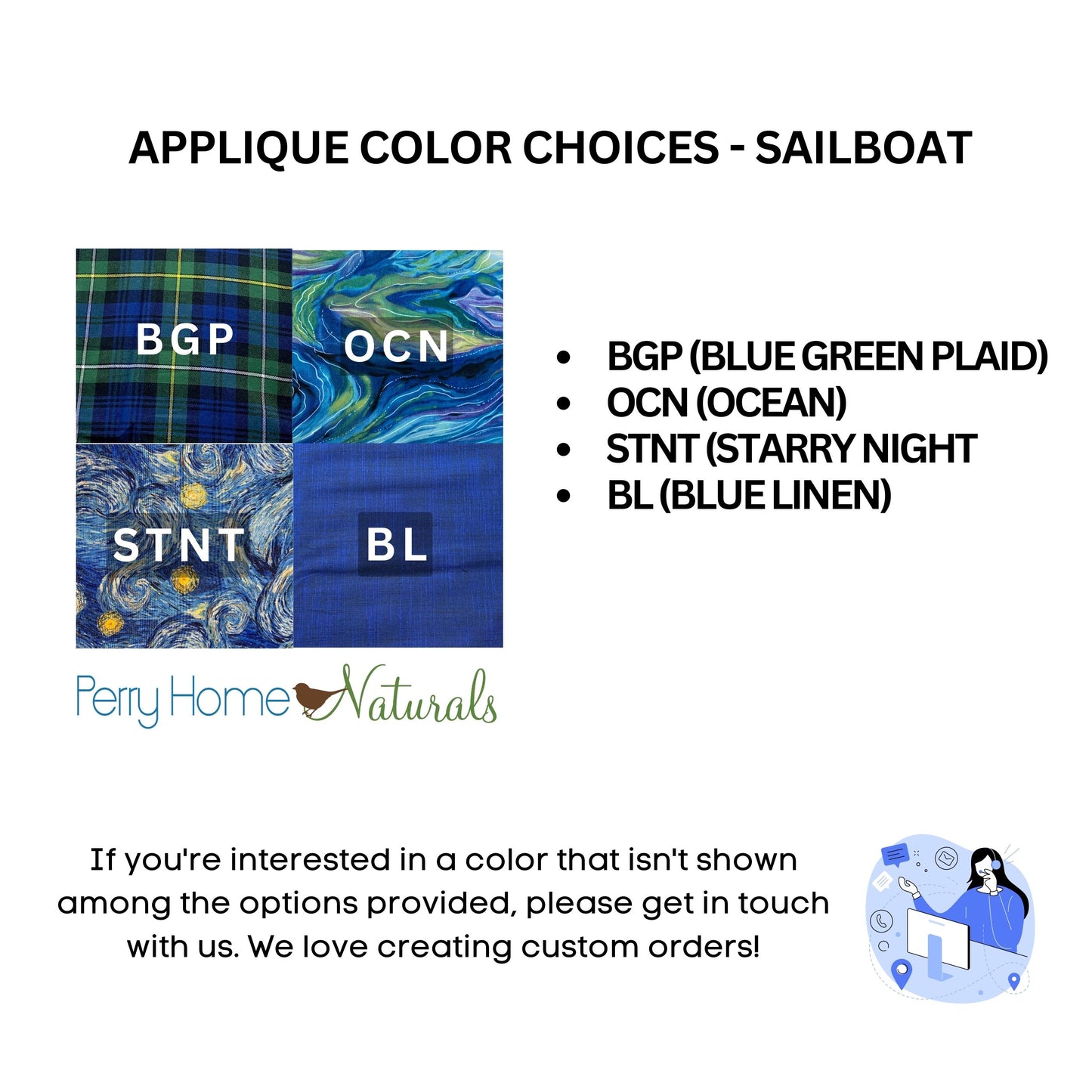 Sailboat Sachet - Choice Scent/Applique Color - Medium