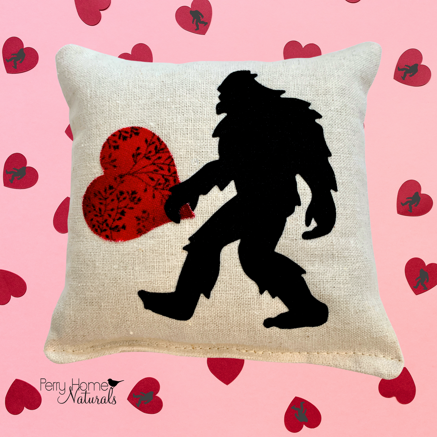 Sasquatch with Heart Sachet - Choice of Scent & Style