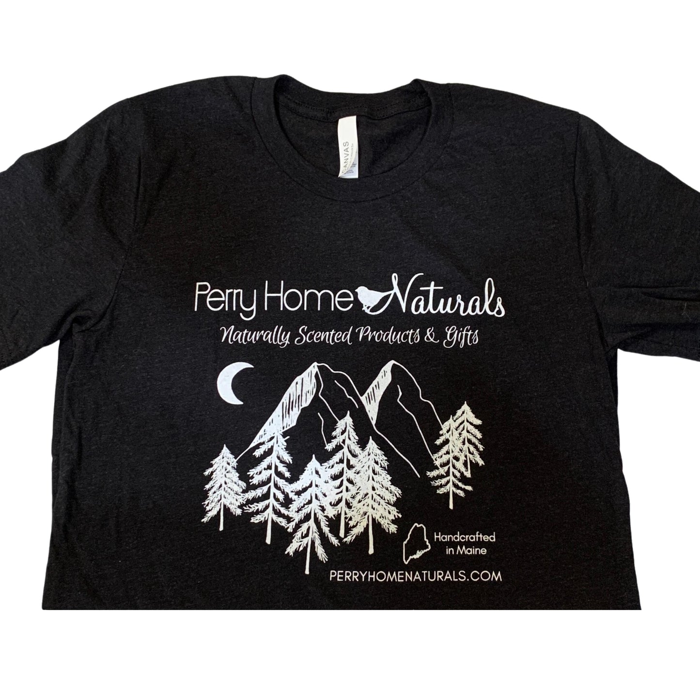 Short Sleeved T-Shirt - Perry Home Naturals - Mountain Logo