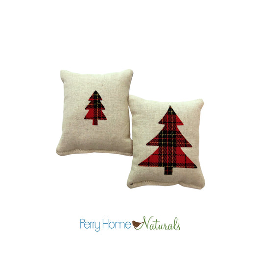 Plaid Pine Tree Balsam Sachet Set – Seconds & Samples