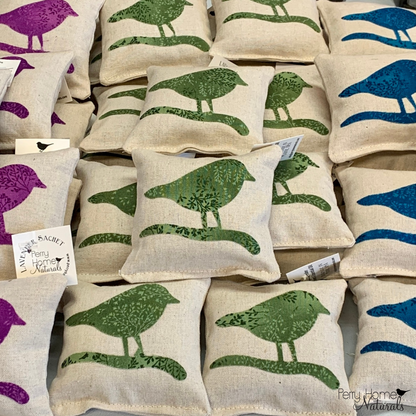 Chickadee Linen Sachet – Lavender or Maine Balsam