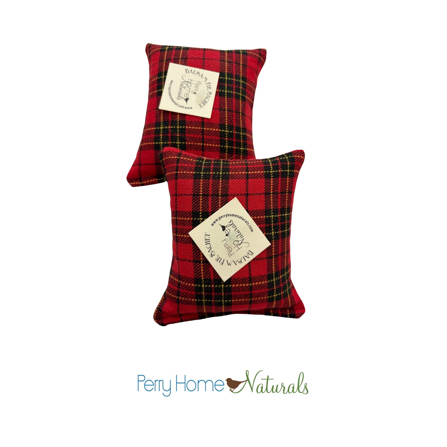 Plaid Pine Tree Balsam Sachet Set – Seconds & Samples