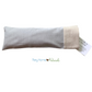 Aromatherapy Eye Pillow with Choice of Blend - Lisbon Brushed Grey Cotton with Oatmeal Trim