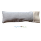 Aromatherapy Eye Pillow with Choice of Blend - Lisbon Brushed Grey Cotton with Oatmeal Trim