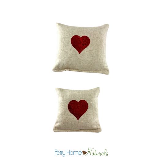 Love Heart Sachet - Lavender or Balsam Fir Pillow
