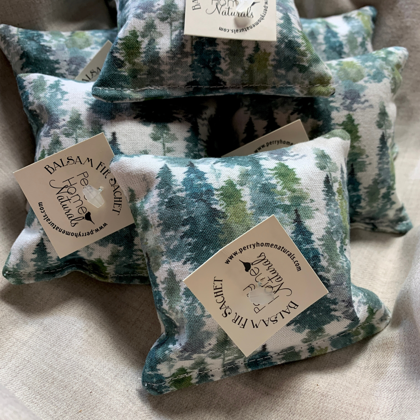 Watercolor Woods Fabric Design Sachet – Maine Balsam Fir