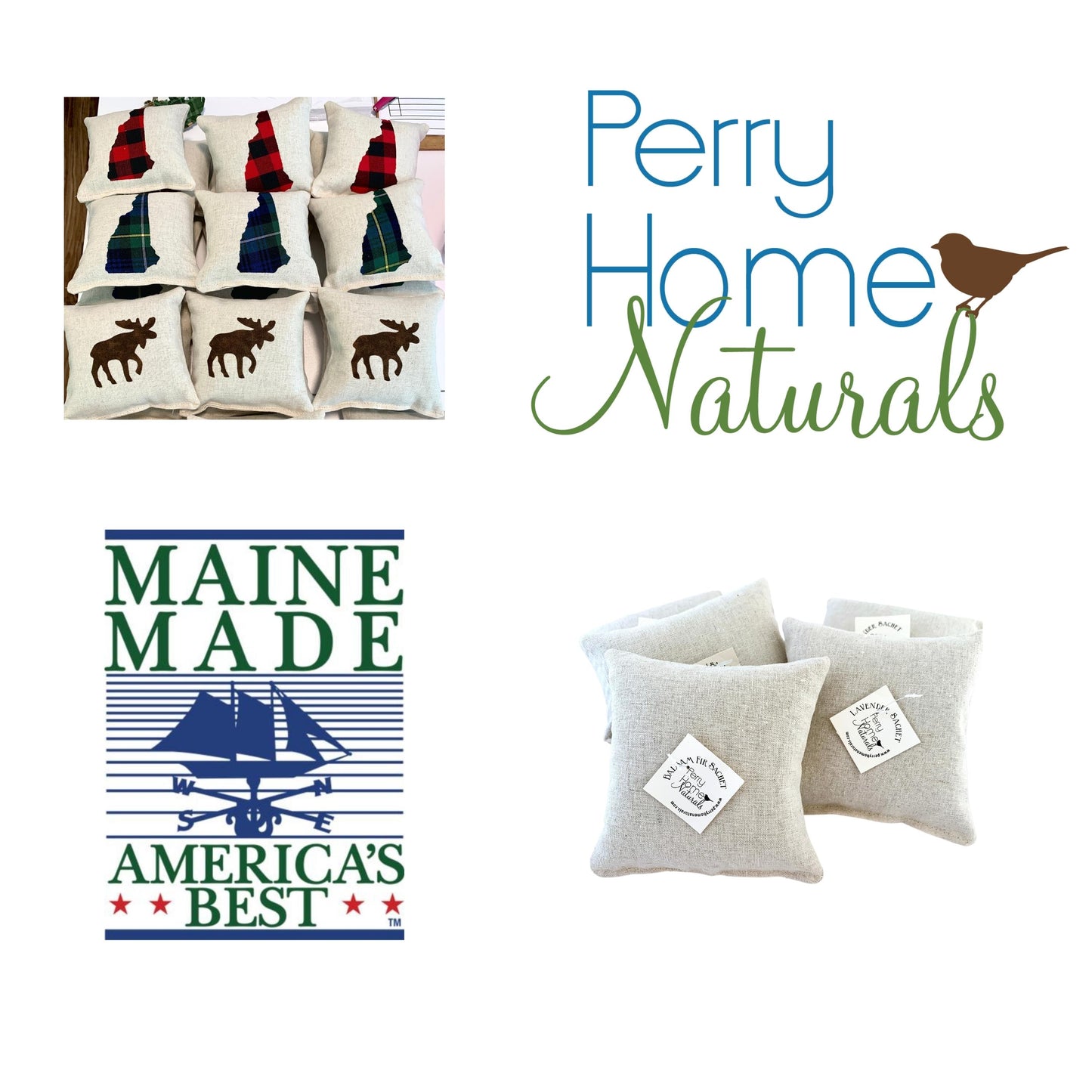 New Hampshire Sachet - Choice of Scent and Applique Color