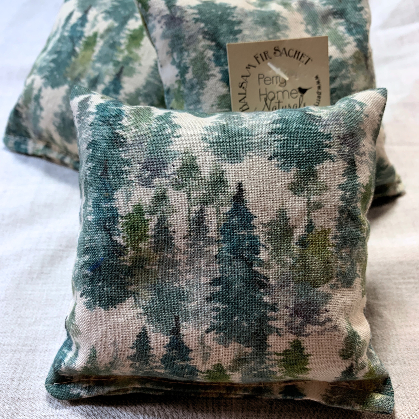 Watercolor Woods Fabric Design Sachet – Maine Balsam Fir