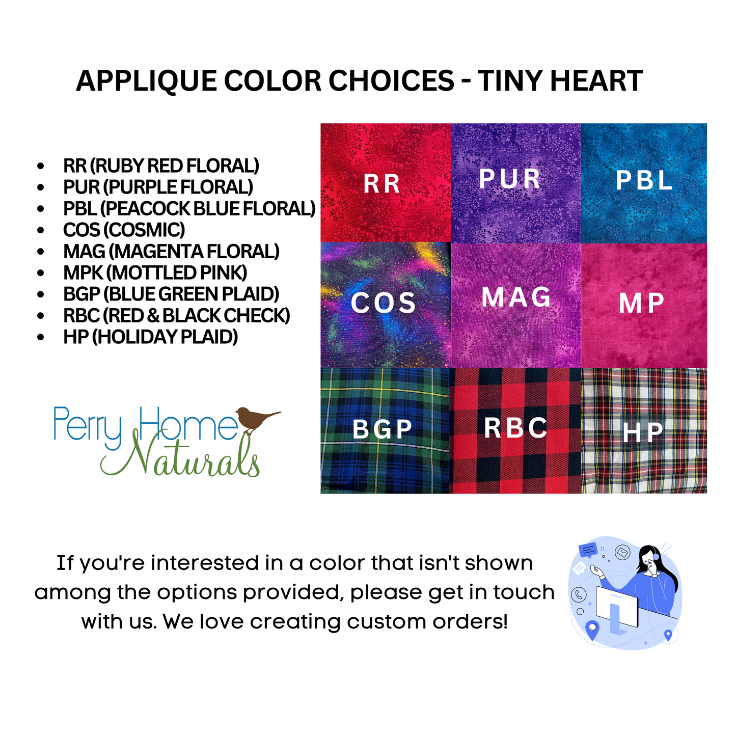Tiny Heart Sachet - Choice of Scent/Applique Color