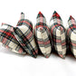 Maine Balsam Fir Sachets in Holiday Plaid Twill - Set of Five