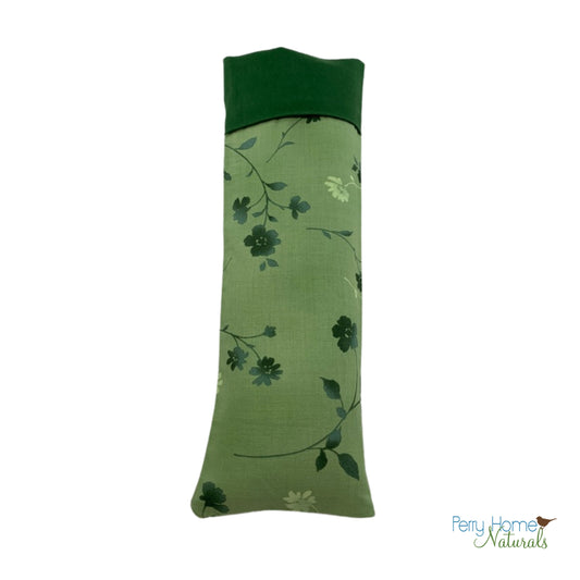 Herbal Eye Pillow - Choice of Scent - Emerald Green Flowers