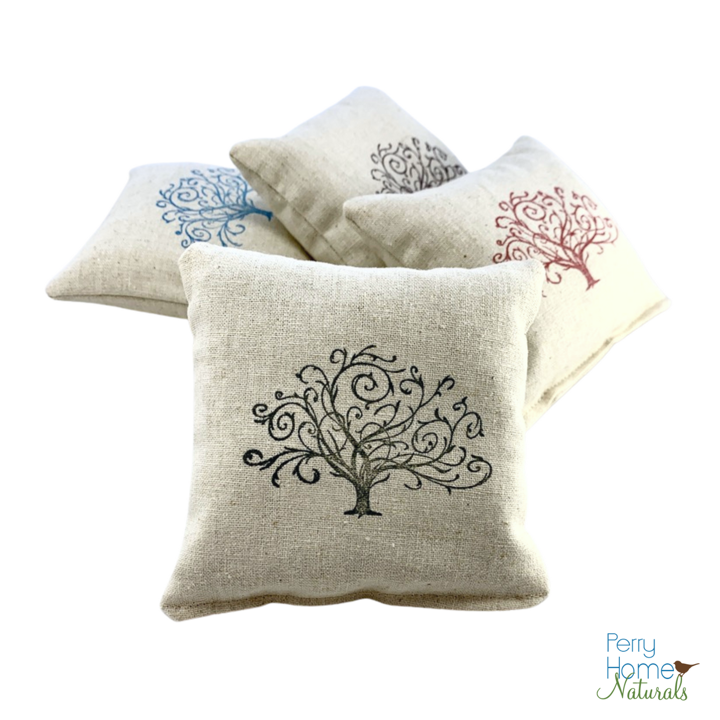 Tree Design Scented Pillow - Choice of Ink Color and Scent