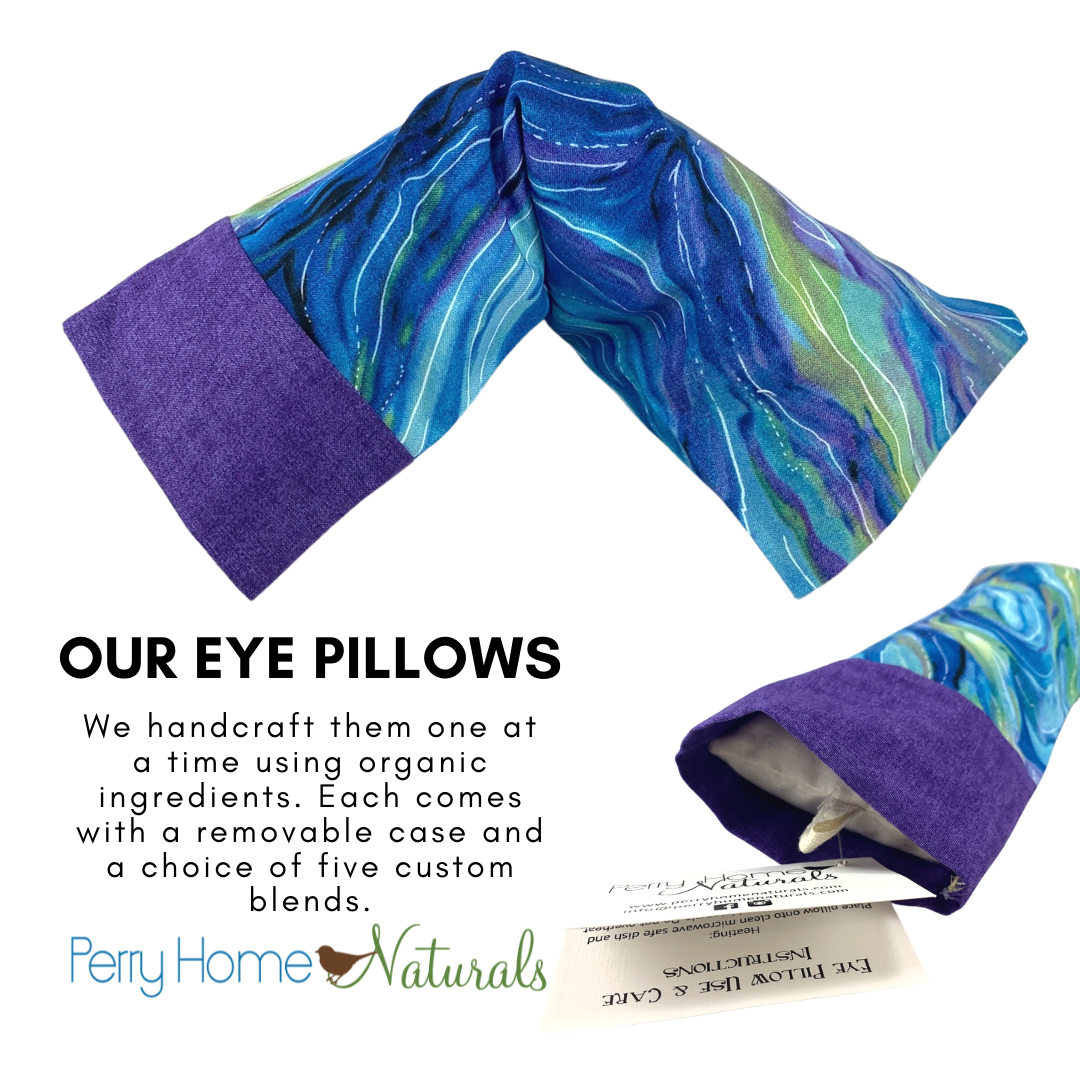Aromatherapy Eye Pillow with Choice of Blend - Ocean Swirl Design