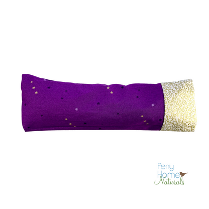 Aromatherapy Eye Pillow with Choice of Blend - Purple & Gold Stars Design