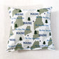 Maine Themed Balsam Fir Pillow - Choice of Tree Applique - XL Maine Balsam Pillow
