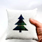 Maine Themed Balsam Fir Pillow - Choice of Tree Applique - XL Maine Balsam Pillow