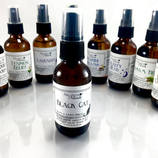 Black Cat Room & Linen Spray - Earthy and Spicy Natural Air Freshener