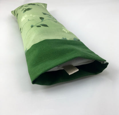Herbal Eye Pillow - Choice of Scent - Emerald Green Flowers