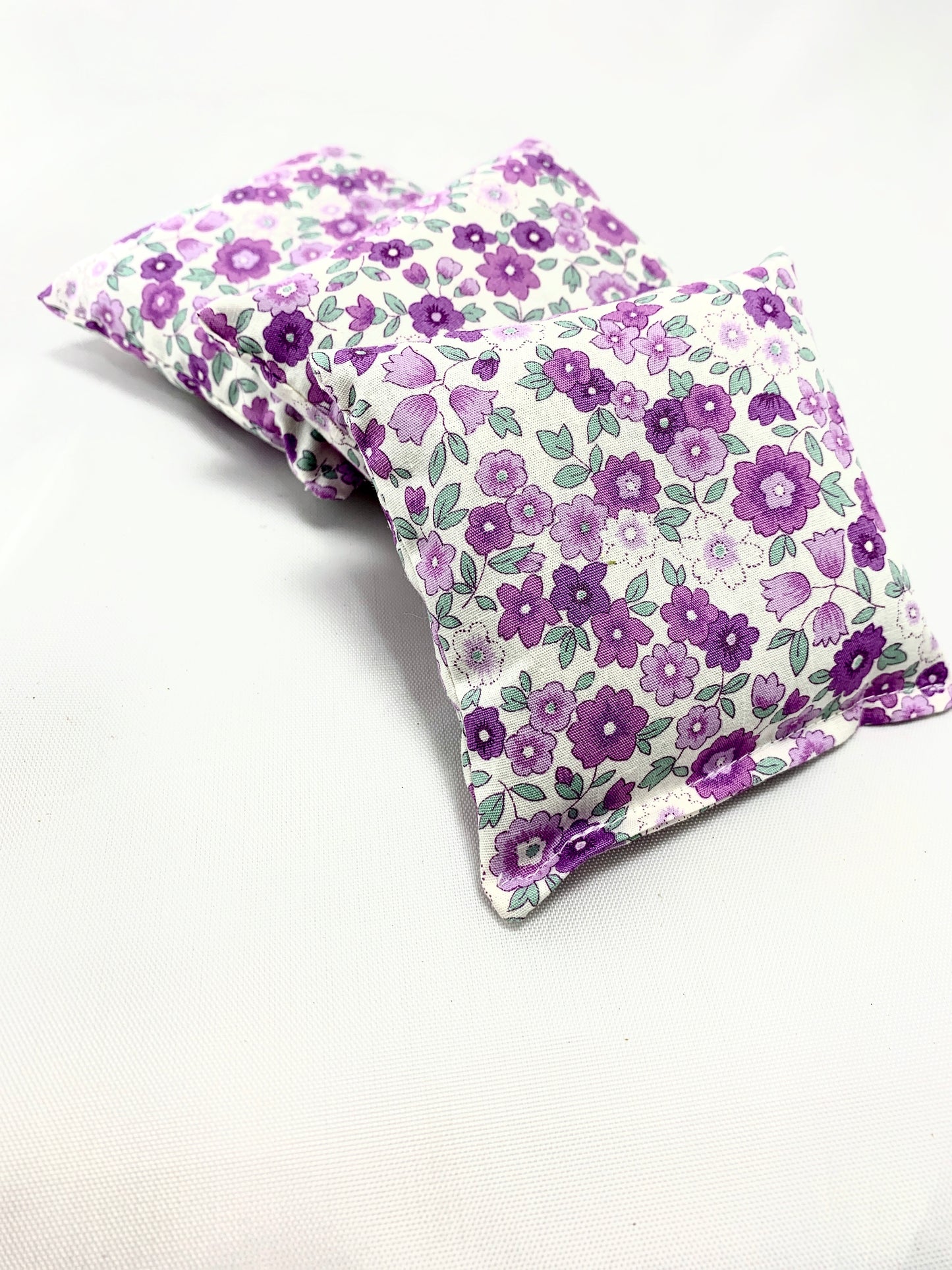 Lavender Sachet Set of Three - Tiny Purple Flowers Design