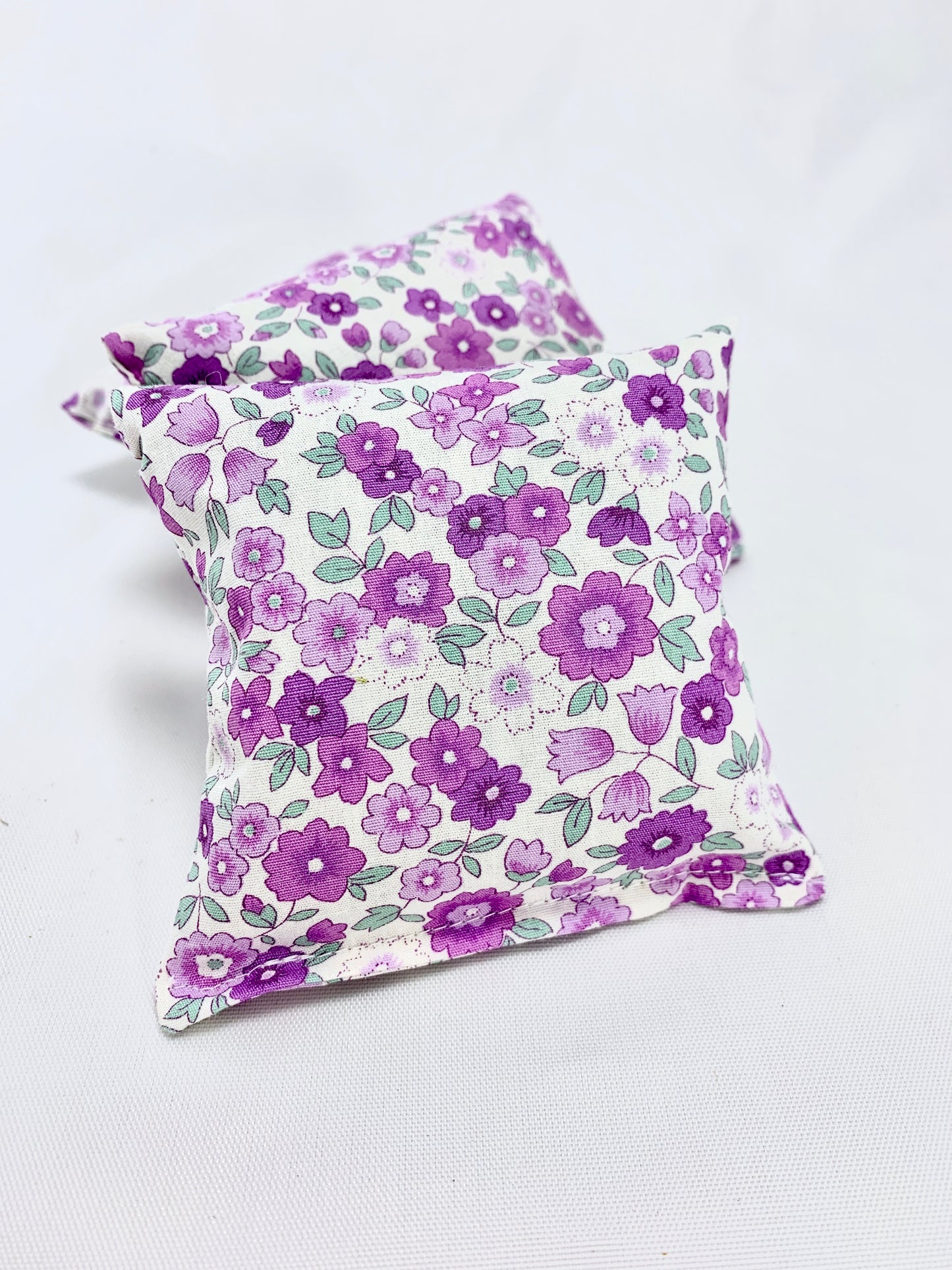 Lavender Sachet Set of Three - Tiny Purple Flowers Design