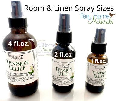 Tension Relief Organic Room and Linen Spray - Lavender Peppermint & Chamomile